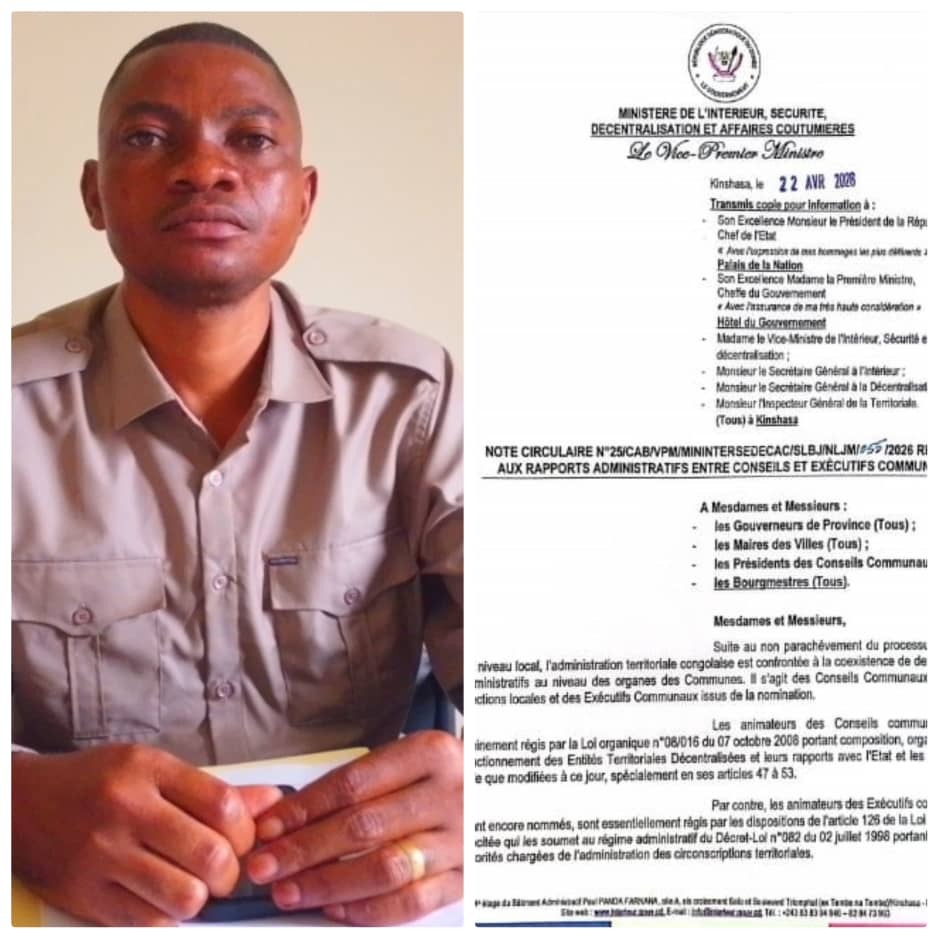 RDC : Fery Kasanda salue la circulaire sur les conseillers communaux et appelle à une application stricte