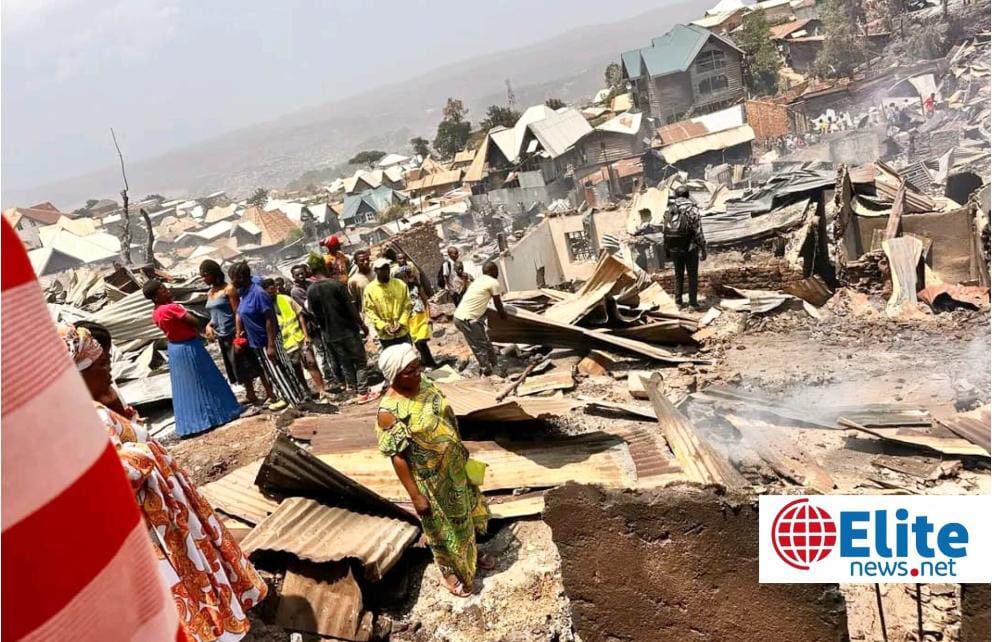 Bukavu : plus de 2 000 sinistrés passent leur première nuit à la belle étoile après les incendies