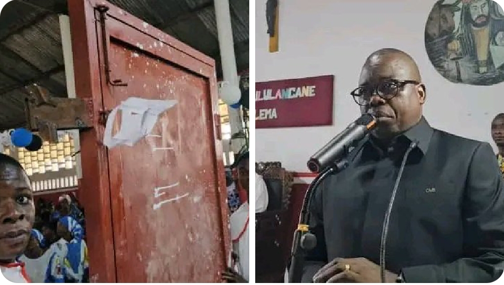 Kasaï : le Gouverneur Crispin Mukendi dote la paroisse Saint-Antoine de Kele de nouvelles portes métalliques.