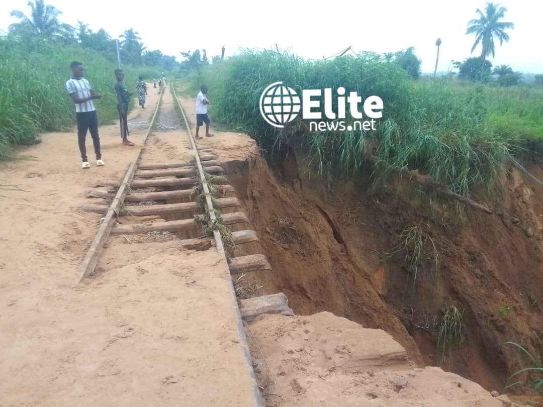 DEMBA : Le rail et la RN 41 coupés en deux après les dernières pluies à Bena Leka