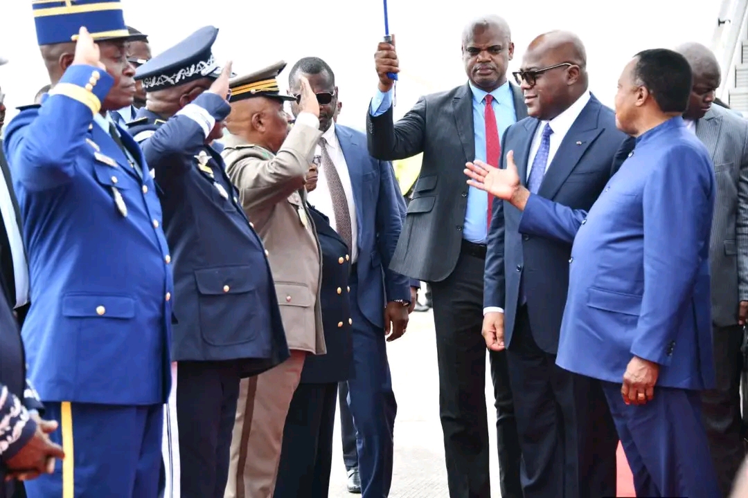 Le Président Félix Tshisekedi est arrivé ce samedi à Oyo au Congo Brazzaville