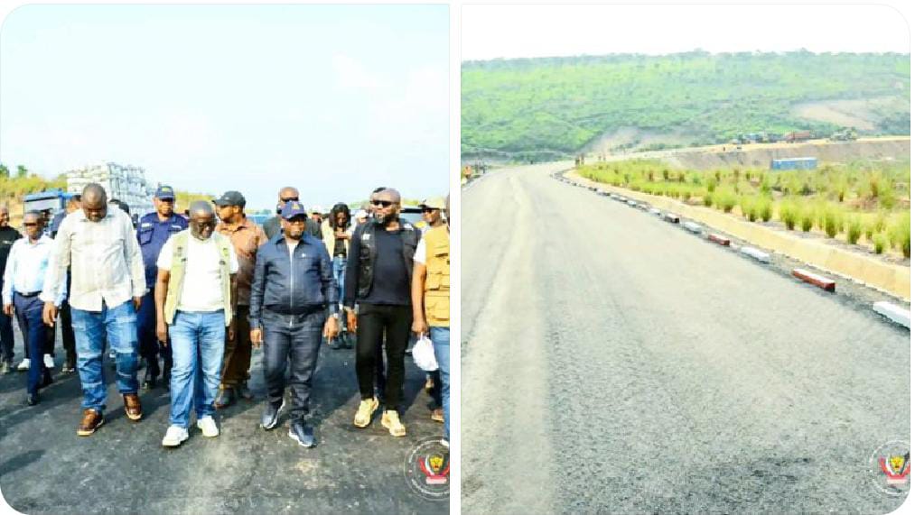 Kasaï : la première phase de la déviation de la RN1 à Bondo achevée, le gouverneur Crispin Mukendi inspecte le chantier