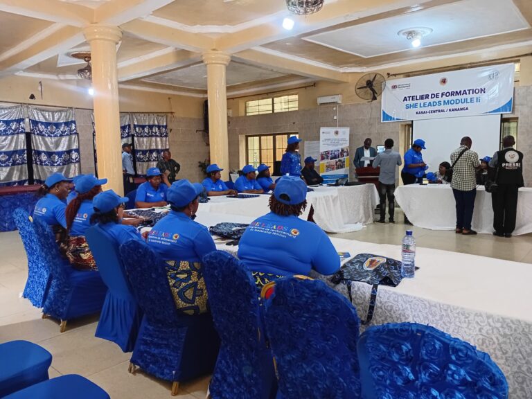 Kasaï-Central : clôture de module 2 du programme She-Leads, un levier pour le leadership féminin à Kananga
