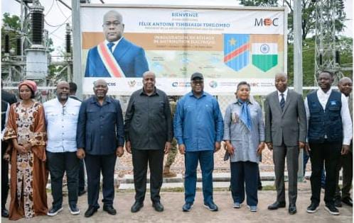 Kwilu : Après l’inauguration de la centrale de Kakobola, le Président Félix Tshisekedi lance l’alimentation électrique de la cabine centrale de Kikwit