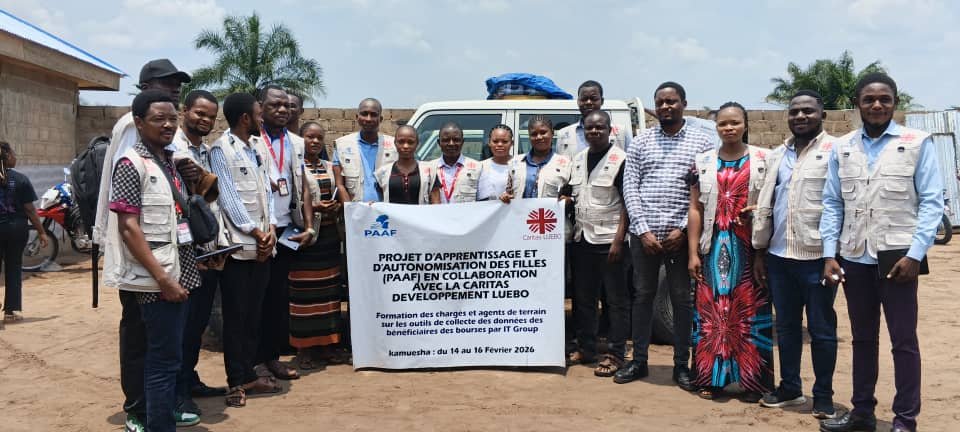 Kasaï : La Caritas Luebo renforce la capacité de ses agents   sur le projet PAAF à Tshikapa