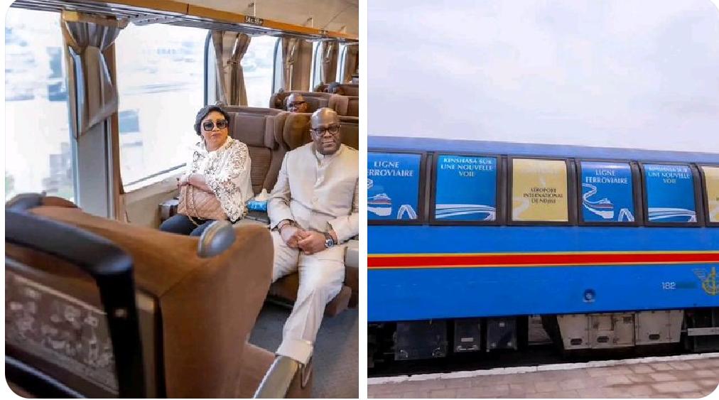 Kinshasa : Après 15 ans d’arrêt, Félix Tshisekedi relance le train urbain pour désengorger la capitale