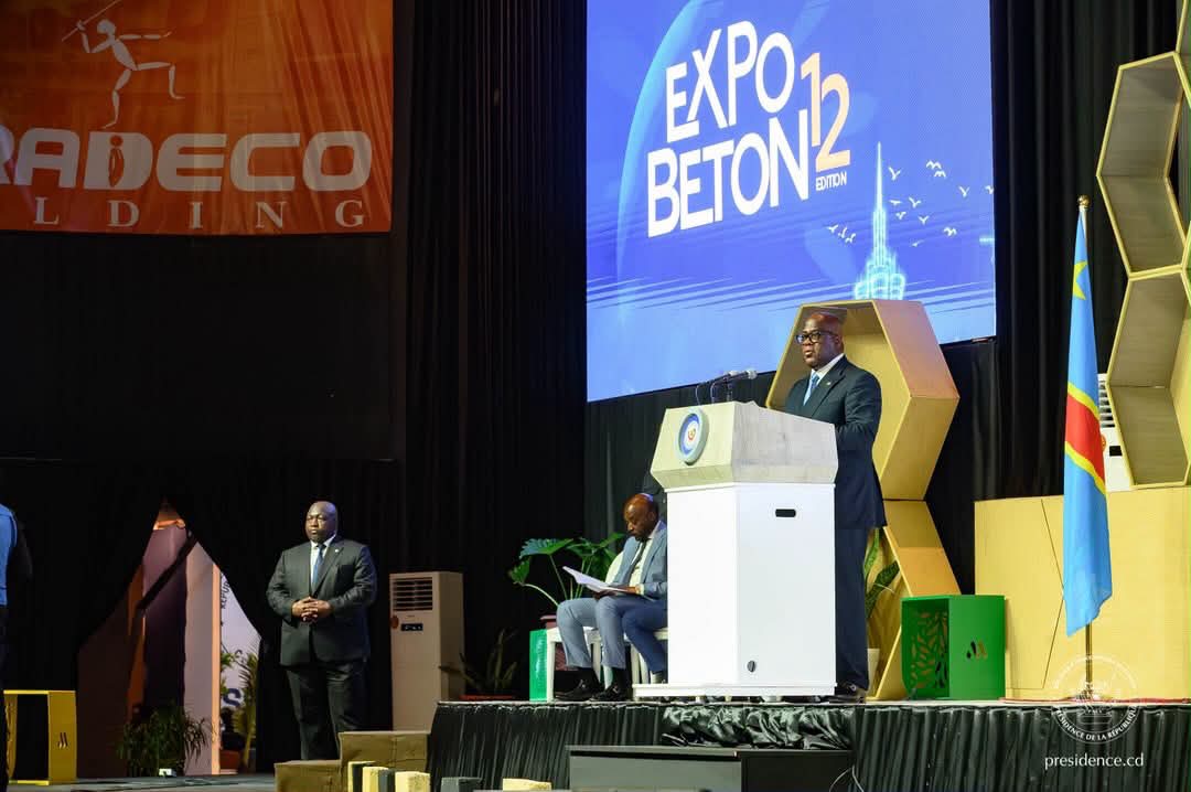 ExpoBéton RDC 2026 : Félix Tshisekedi appelle à bâtir des infrastructures durables au service des populations