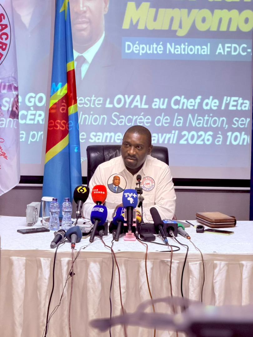 RDC : le député Patrick Munyomo appelle à l'unité nationale et exhorte les congolais à se ranger derrière le Président Félix Tshisekedi pour une paix durable