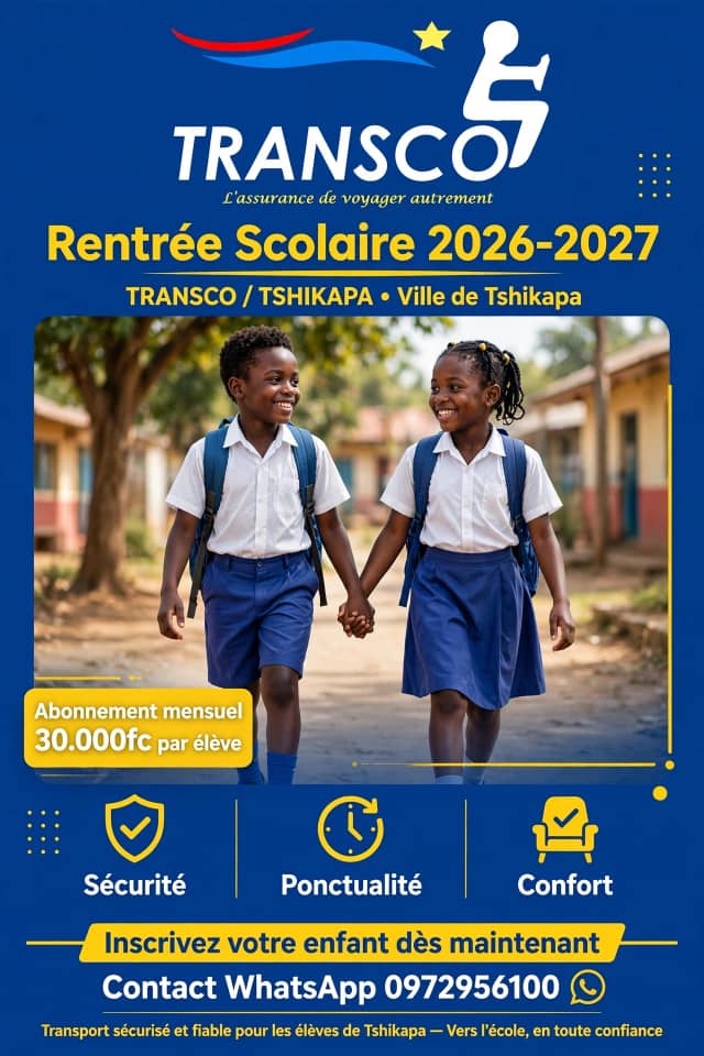 Kasaï : Transco lance ses bus scolaires à Tshikapa pour accompagner la rentrée du 1er septembre