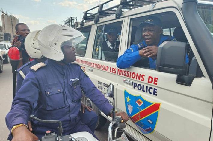 Kinshasa : Face à la tracasseries de la PCR, Inspection générale de la PNC lance ses éléments sur terrain
