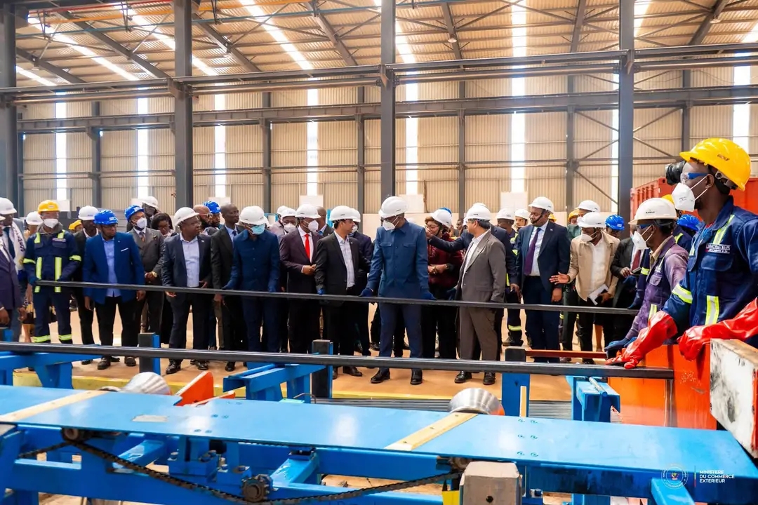 Haut-Katanga : trois unités industrielles inaugurées pour renforcer la production nationale de tubes carrés, câbles et transformateurs électriques