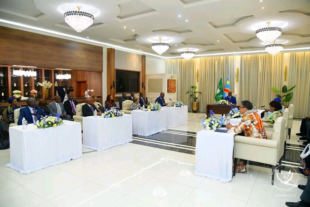 RDC : une délégation du panel des facilitateurs de l'union africaine reçue par Félix Tshisekedi à Kinshasa