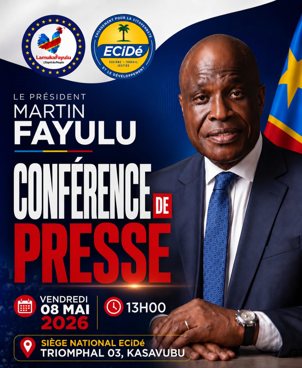 RDC : après Félix Tshisekedi, Martin Fayulu en conférence de presse ce vendredi à Kinshasa