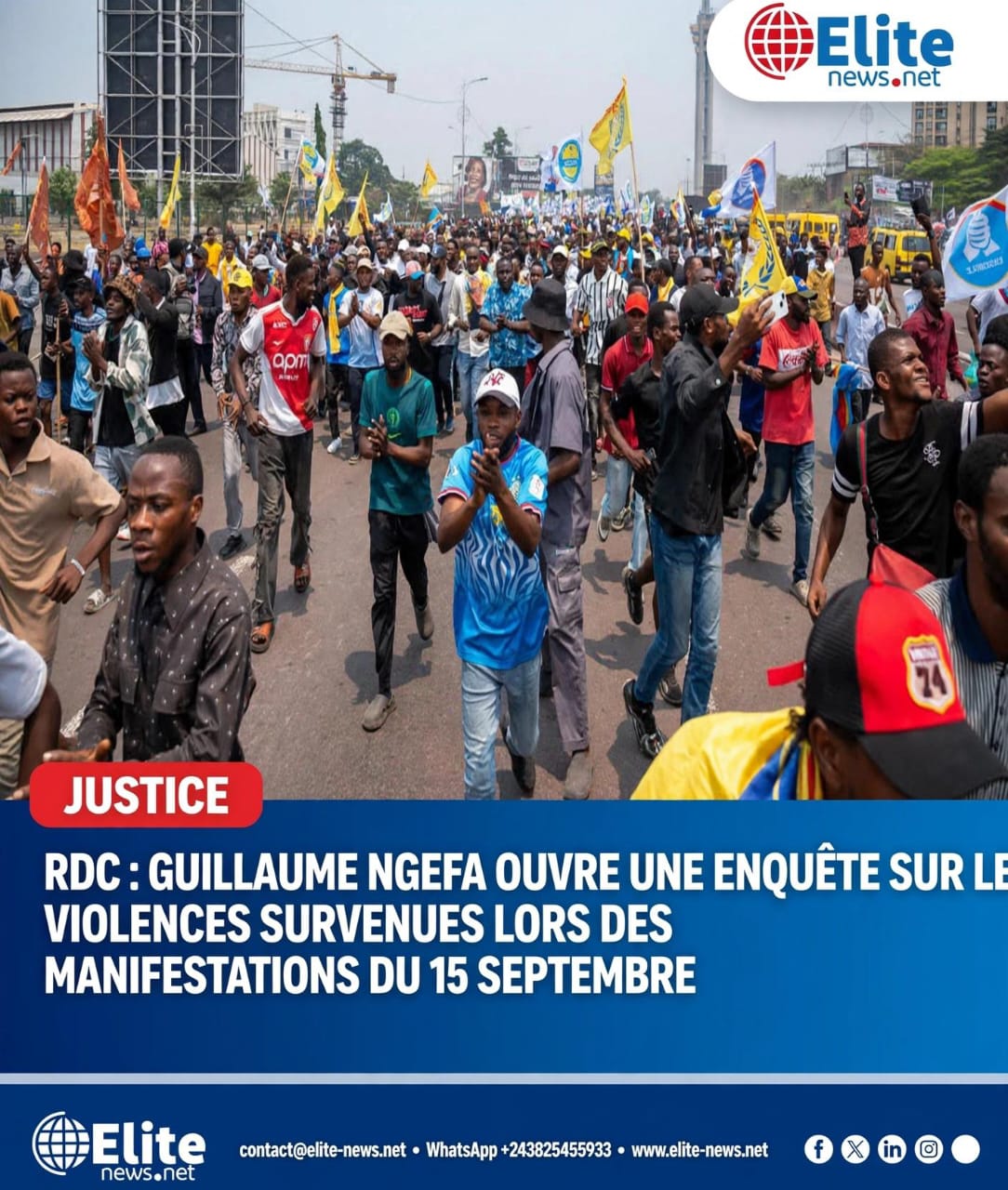 RDC : Guillaume Ngefa ouvre une enquête sur les violences survenues lors des manifestations du 15 septembre