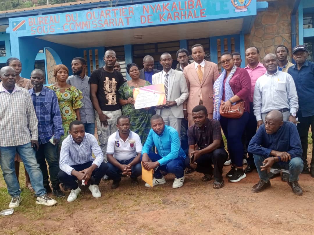 Bukavu : Le BUDC honore le chef de quartier de Nyakaliba pour son leadership exemplaire
