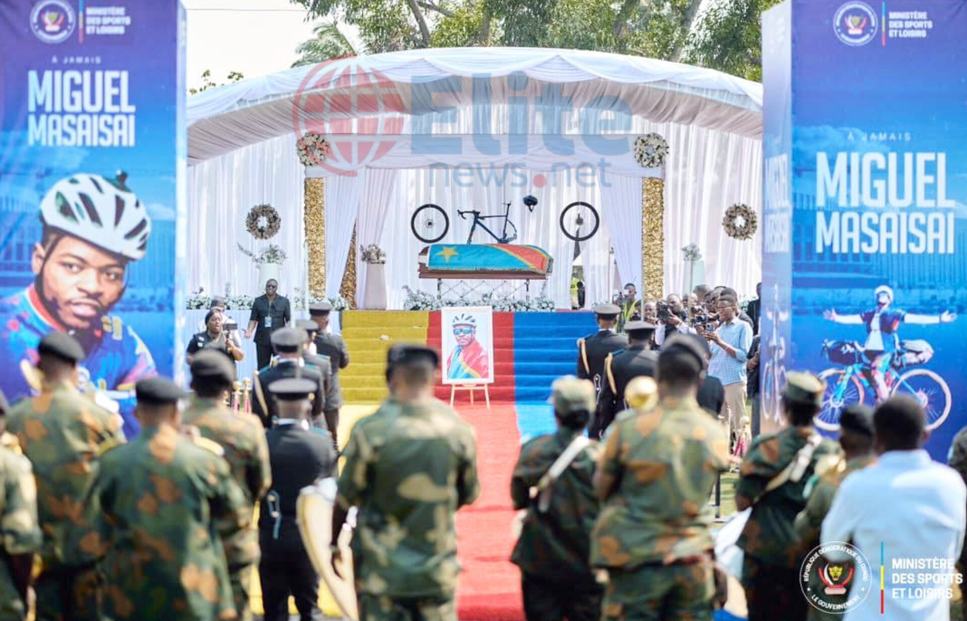 RDC : le cycliste Miguel Masaisai décoré à titre posthume pour son engagement en faveur de la paix