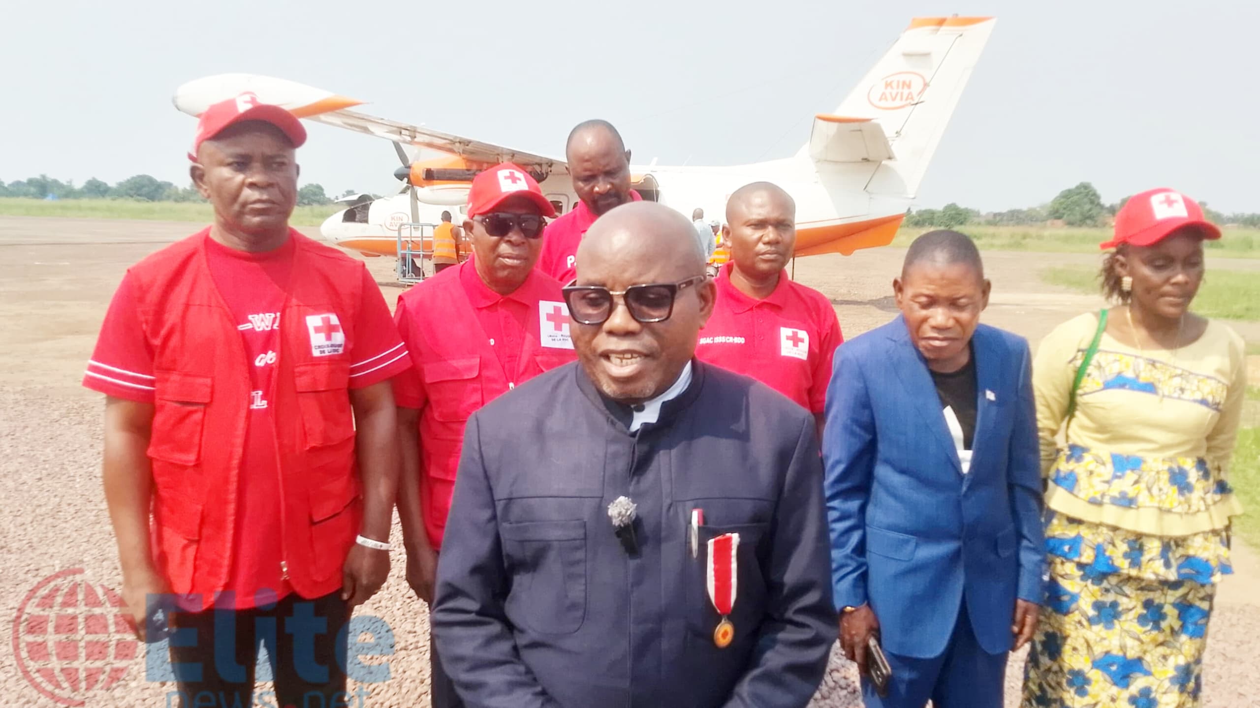 Kwilu : Sisi Nkuy président de la Croix-Rouge Kinshasa en mission officielle à Bandundu