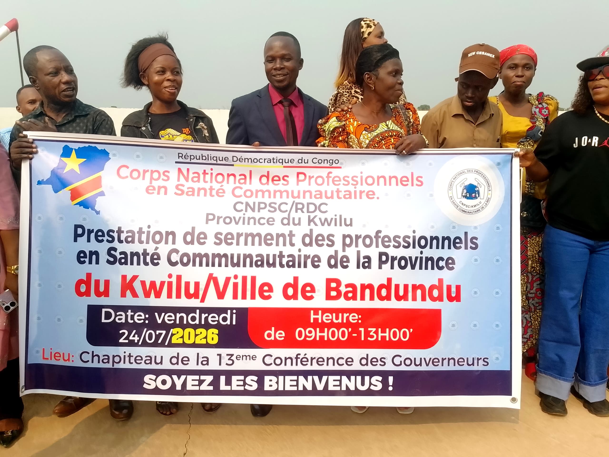 Kwilu : les professionnels en santé communautaire prêtent serment ce vendredi à Bandundu en présence du président national du CNPSC