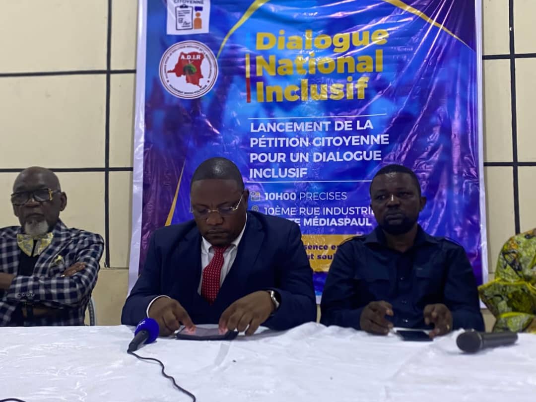 RDC : l'ADIR lance une pétition citoyenne sollicitant le dialogue inclusif national