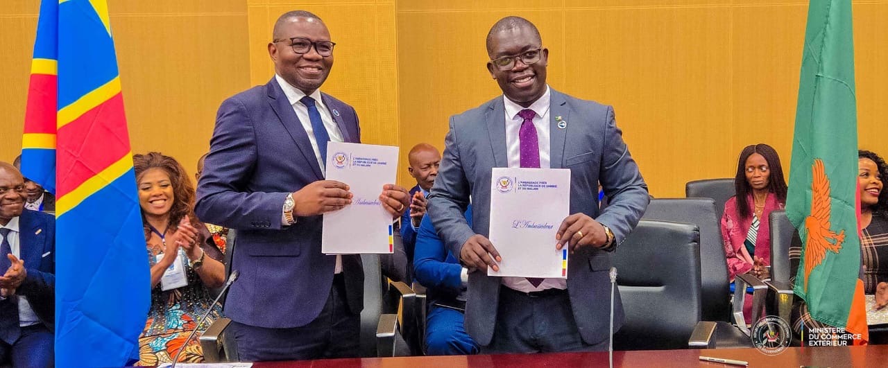 RDC : signature d'un nouvel accord avec la Zambie pour la construction et l’opérationnalisation de postes frontaliers à arrêt unique